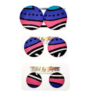 "Amira" Button Earrings