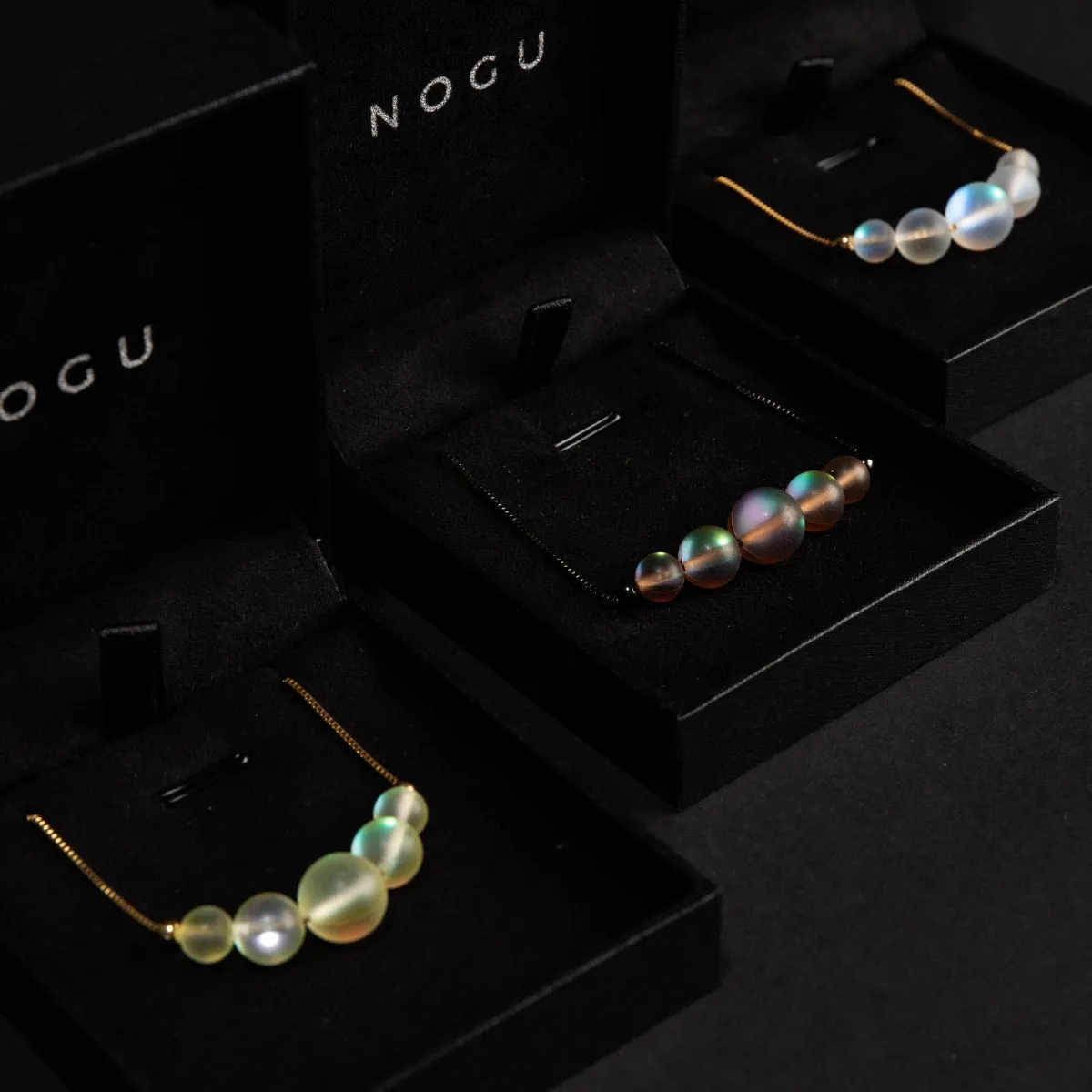 Rainbow White | Gold Vermeil | Mermaid Glass Infinity Clasp Necklace
