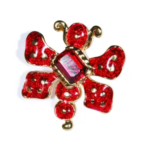 Red Beetle Bug Pin