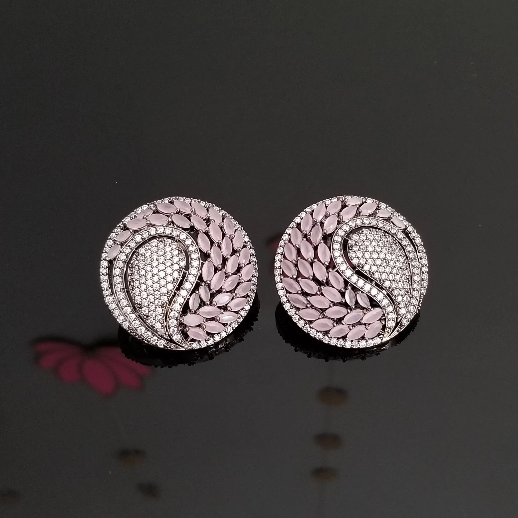 Reserved For Manjari SP American Diamond Statement Studs DT9