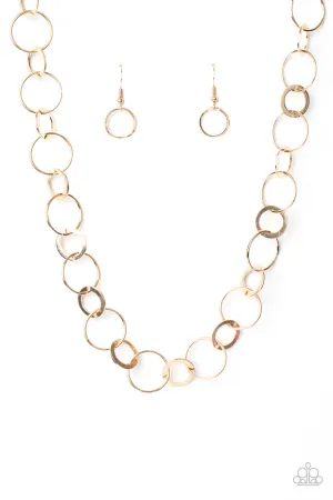 Revolutionary Radiance Gold Paparazzi Necklace