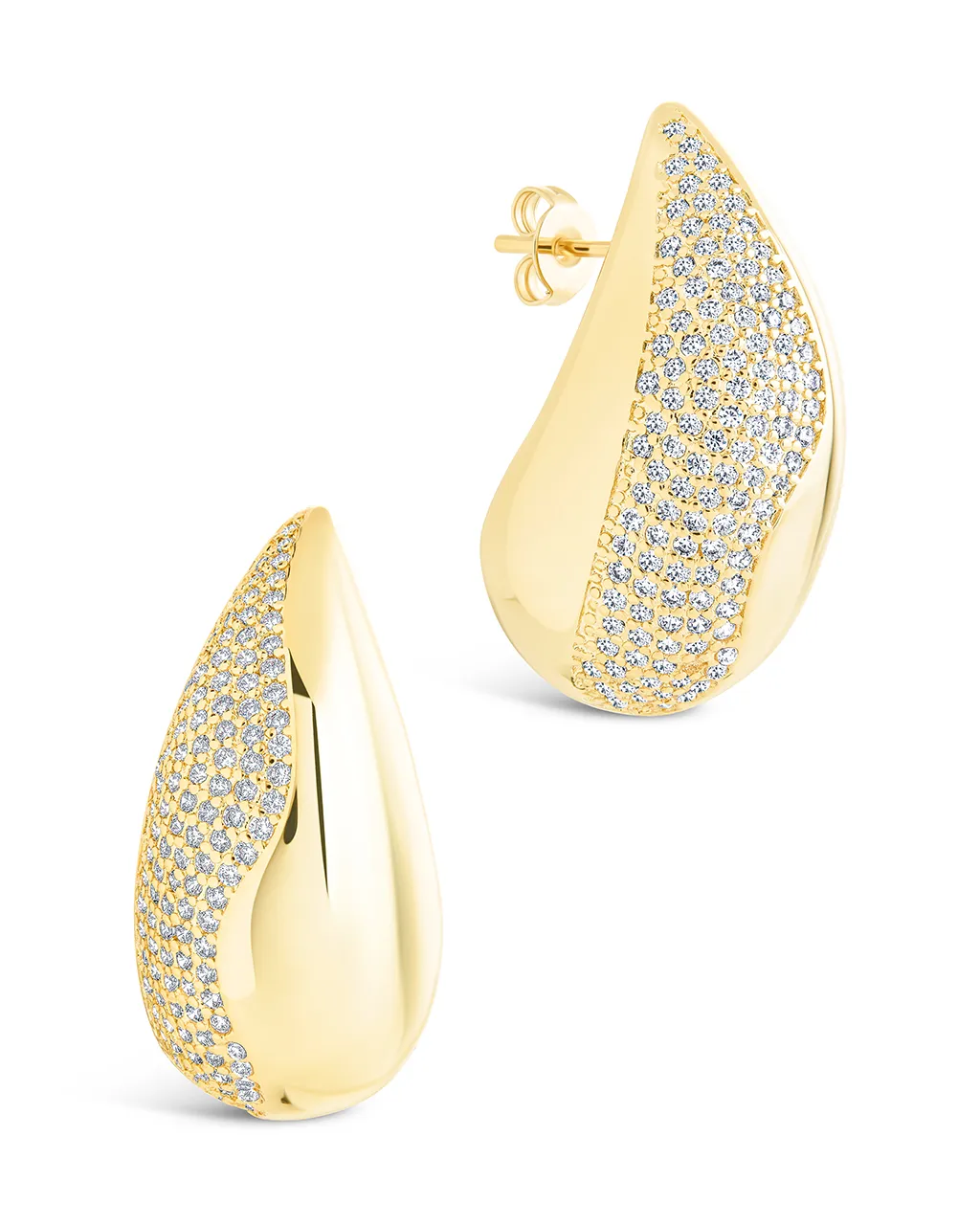 Rhodes CZ Drop Statement Studs