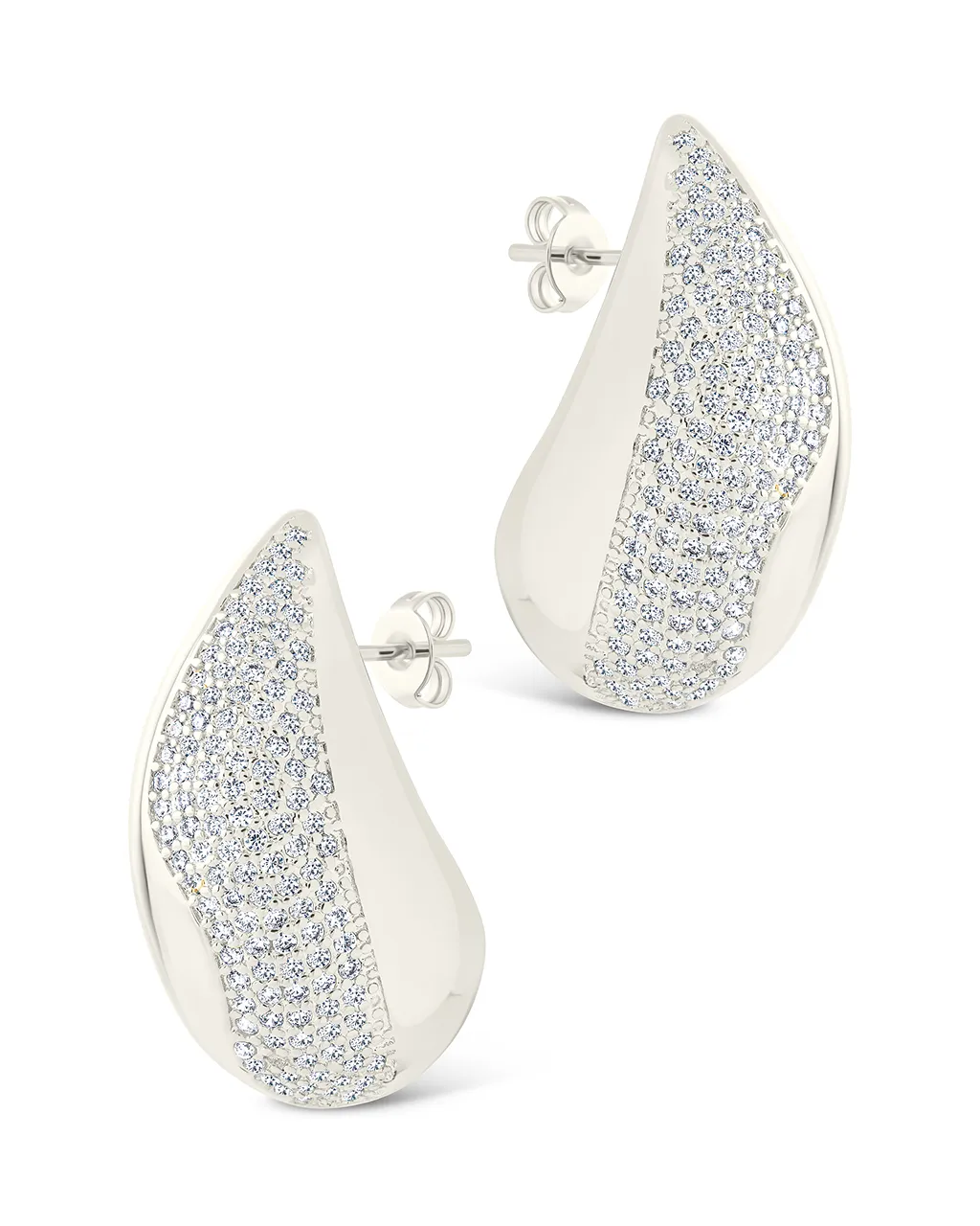 Rhodes CZ Drop Statement Studs