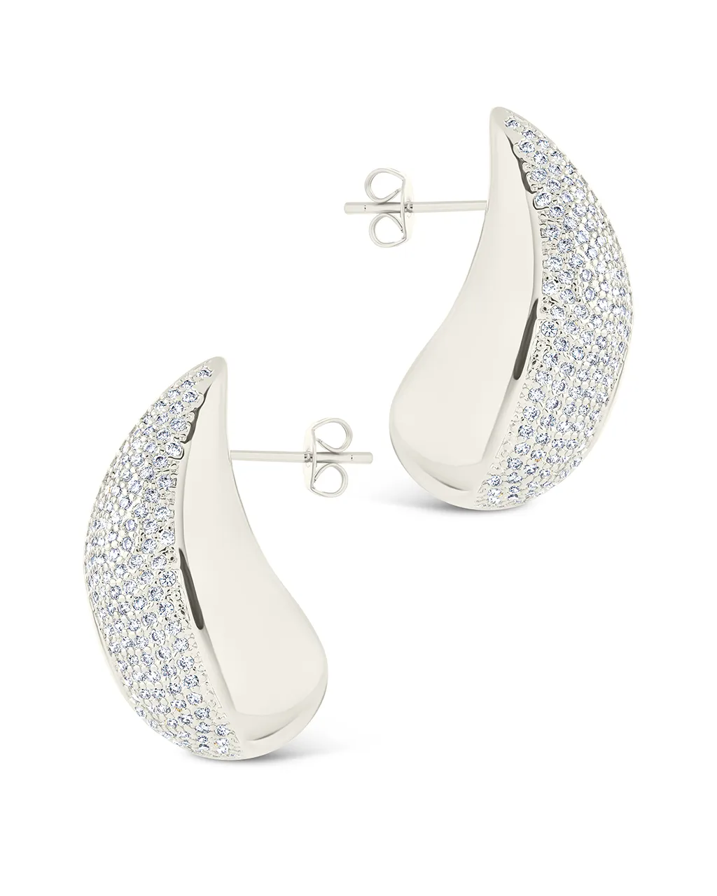 Rhodes CZ Drop Statement Studs