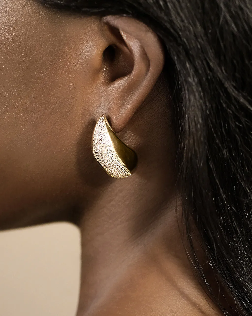 Rhodes CZ Drop Statement Studs