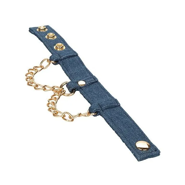 Ride 'Em Denim Wrist Cuffs