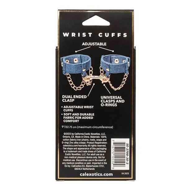 Ride 'Em Denim Wrist Cuffs