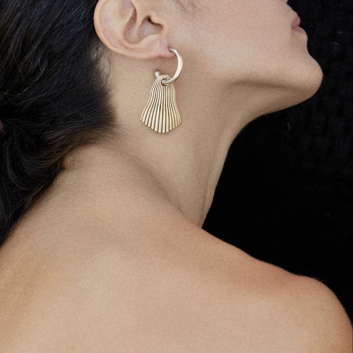 Ridge Drop Earrings