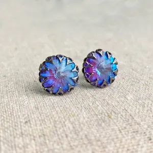 Rivoli Gothic Crown Post Earrings • 12mm