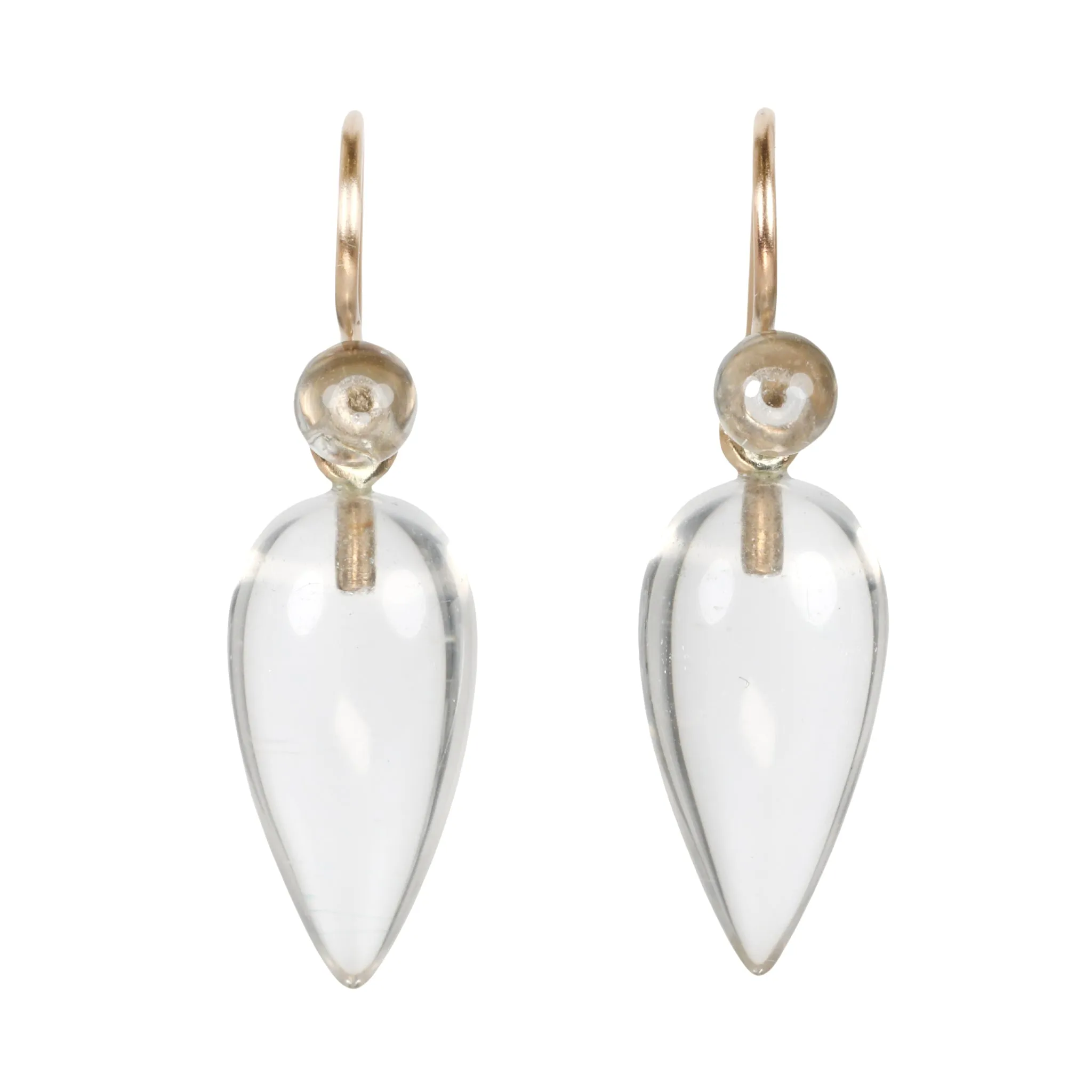 Rock Crystal "Tear" Quartz Earrings