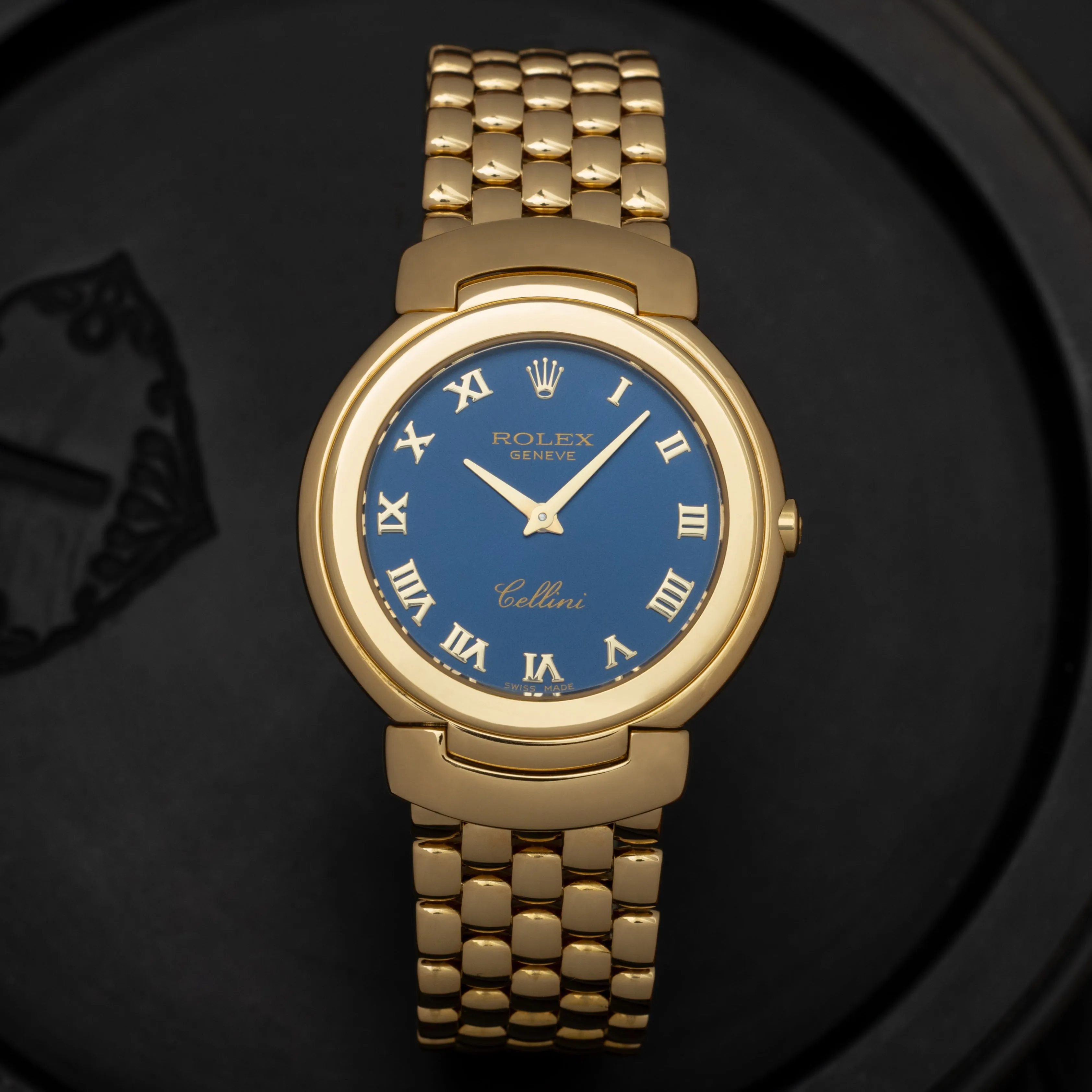 ROLEX CELLINI BLUE DIAL MODEL 6622