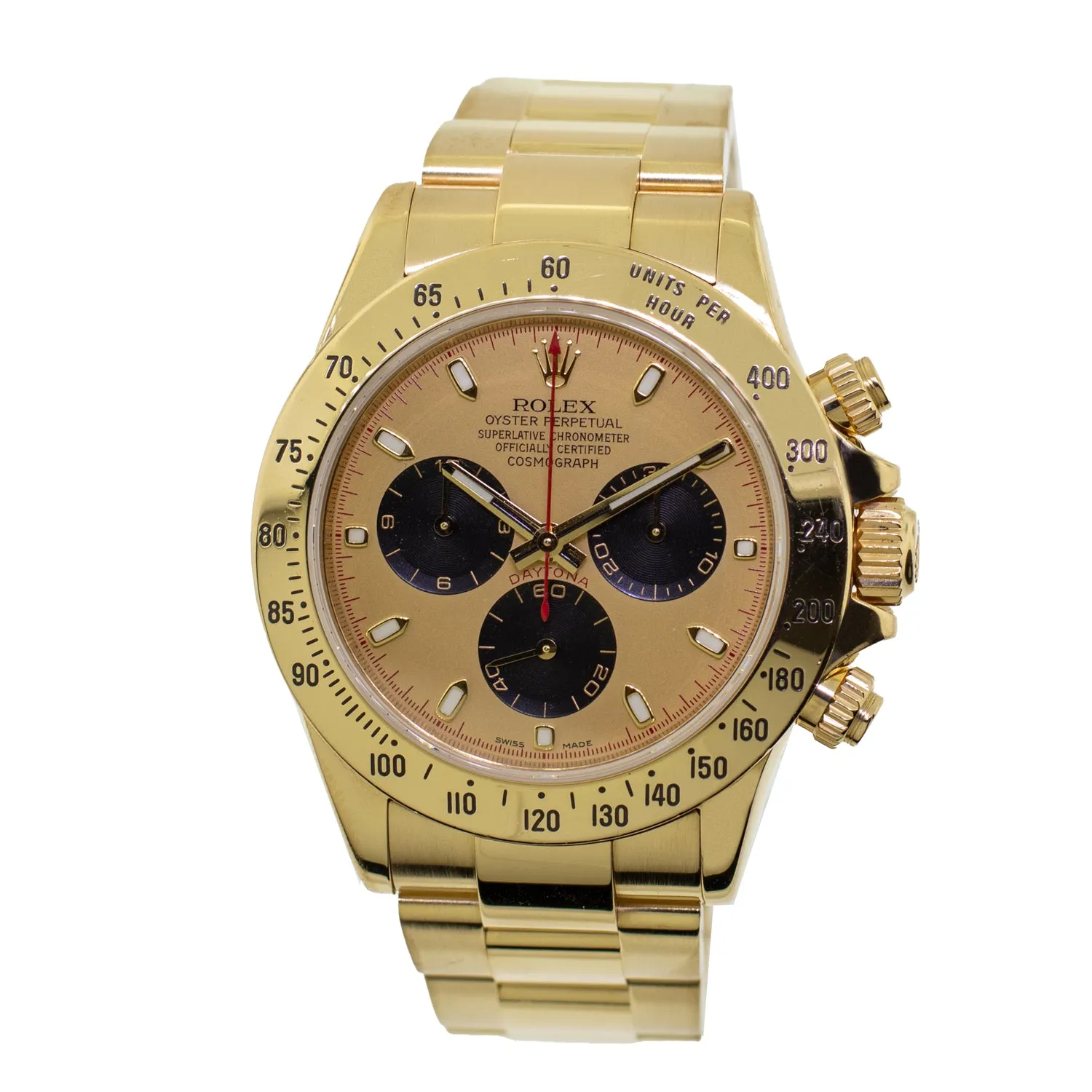 Rolex Daytona 40mm 18K Yellow Gold Champagne Paul Newman Dial & Yellow Gold Bezel 116528