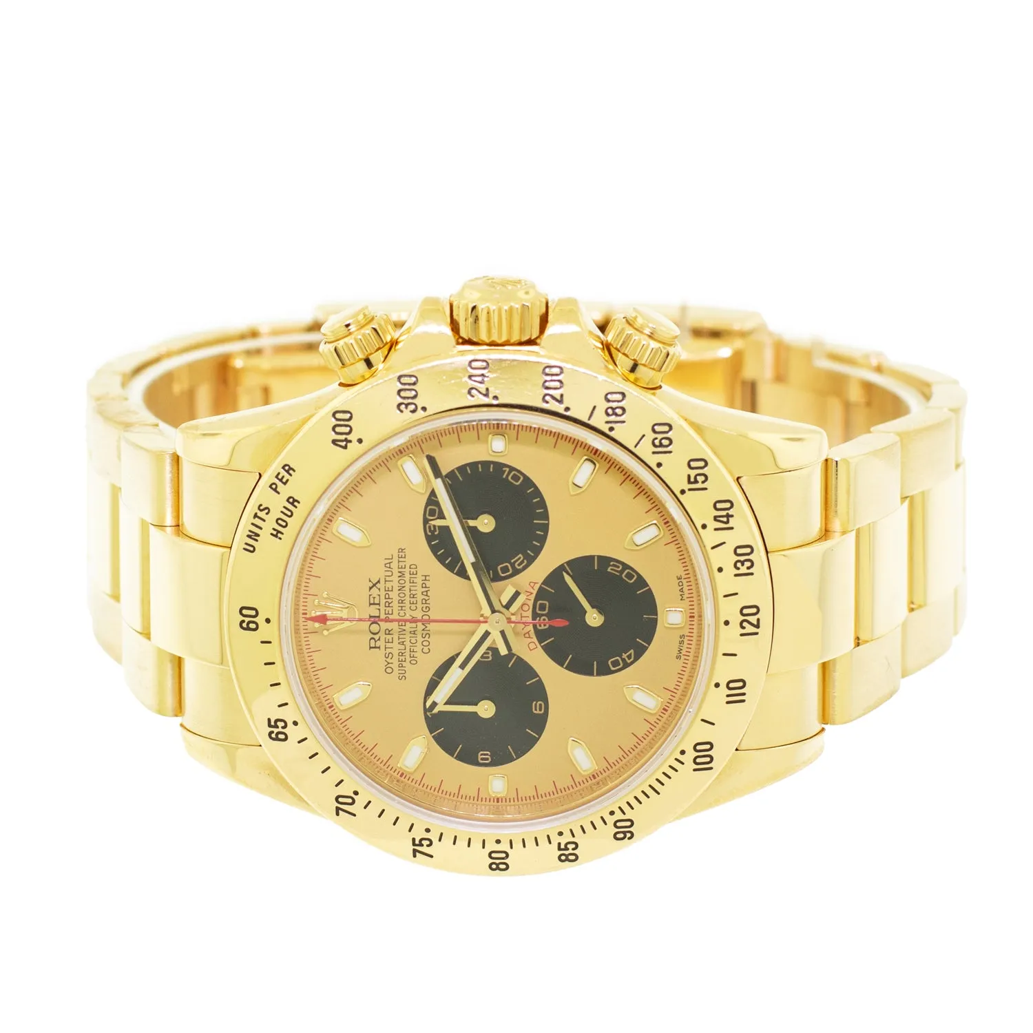 Rolex Daytona 40mm 18K Yellow Gold Champagne Paul Newman Dial & Yellow Gold Bezel 116528