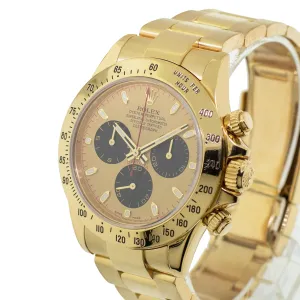 Rolex Daytona 40mm 18K Yellow Gold Champagne Paul Newman Dial & Yellow Gold Bezel 116528