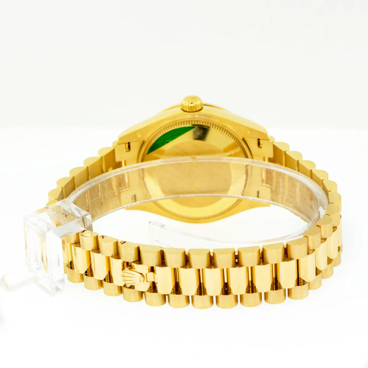 Rolex Lady-Datejust 31mm 18K Yellow Gold Silver Dial Roman Numerals & Diamond Bezel 278288