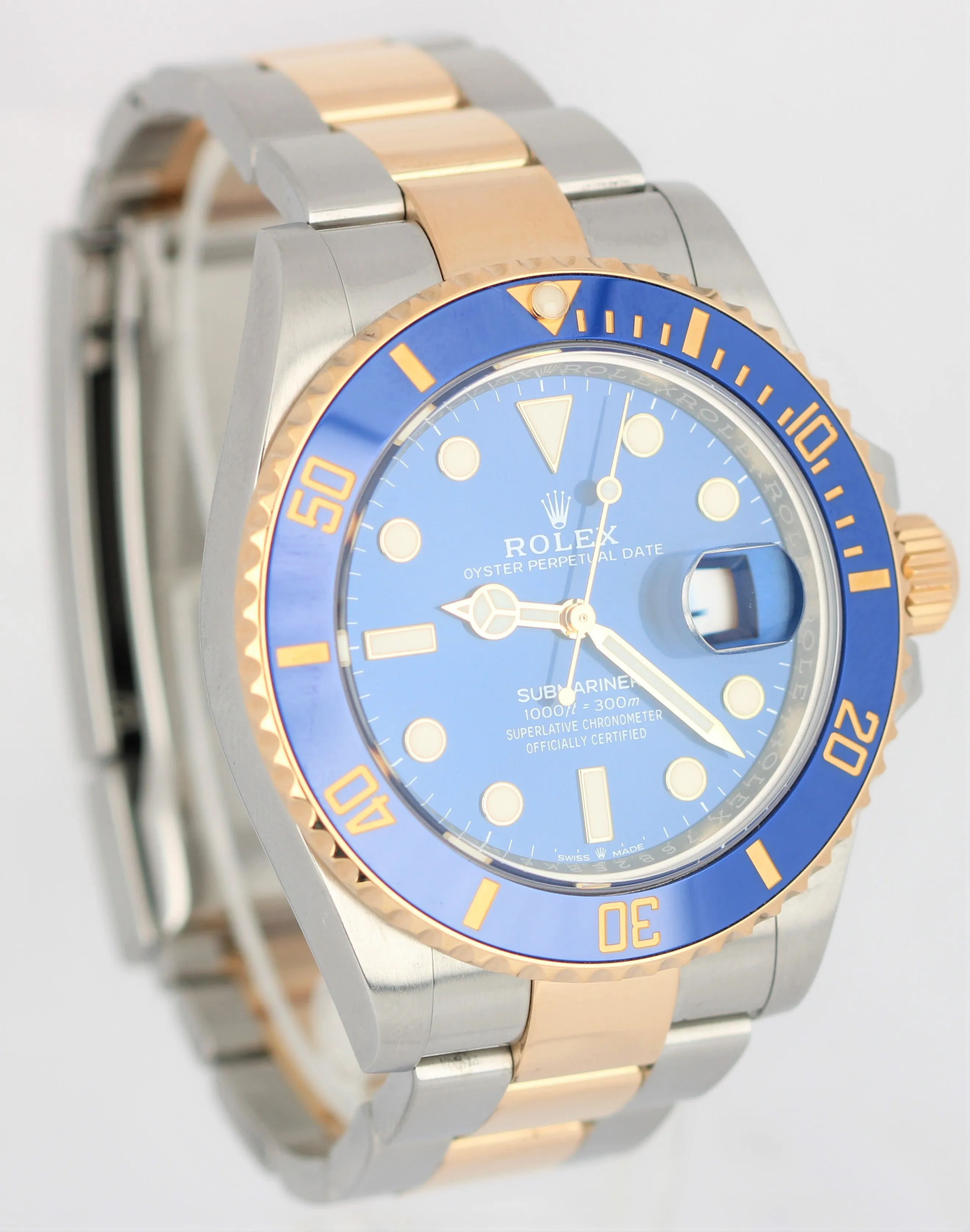 Rolex Submariner Bluesy Two-Tone Yellow Gold Blue Steel 126613 LB 41mm Watch