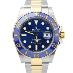 Rolex Submariner Bluesy Two-Tone Yellow Gold Blue Steel 126613 LB 41mm Watch