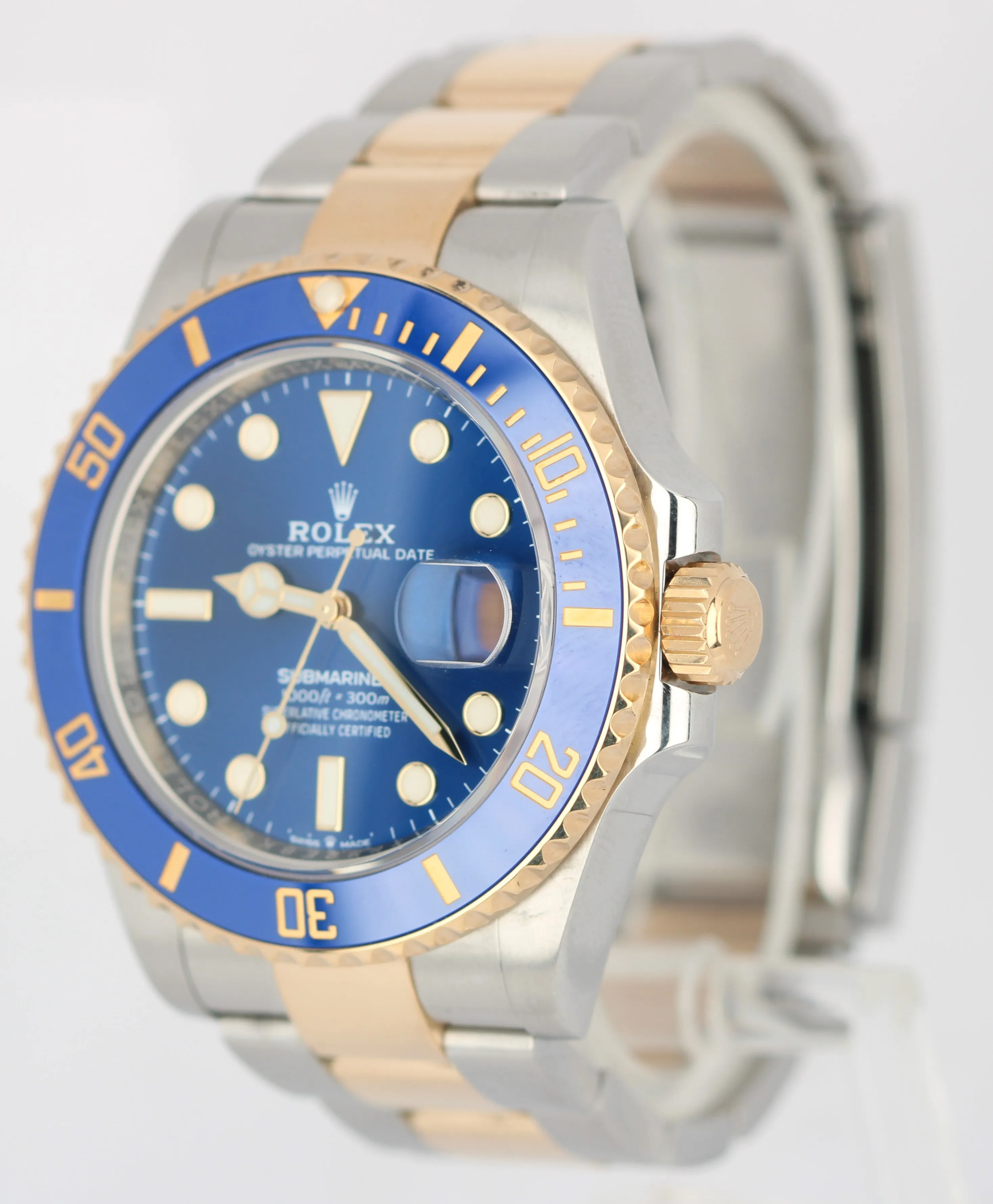 Rolex Submariner Bluesy Two-Tone Yellow Gold Blue Steel 126613 LB 41mm Watch