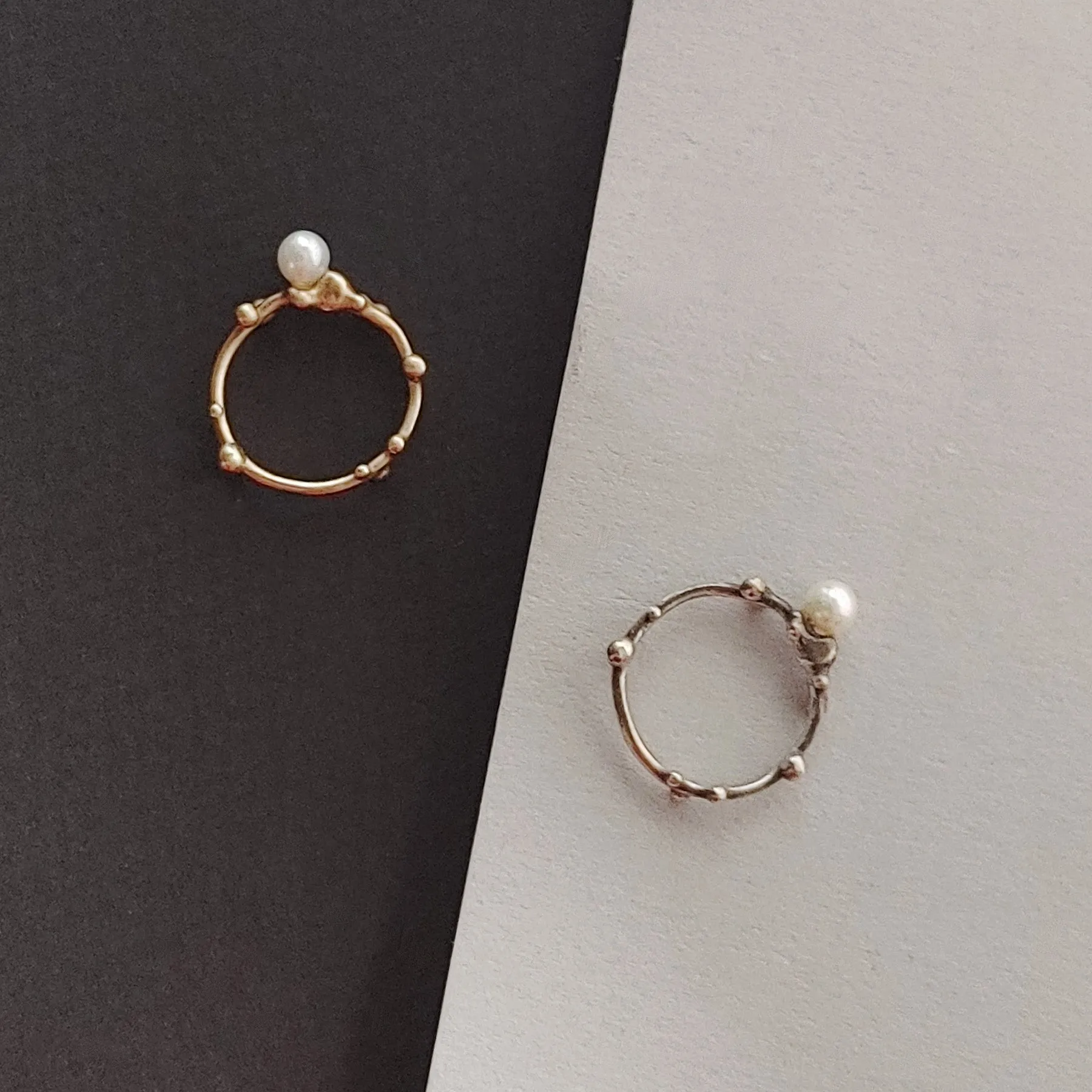 Rosebuds Midi Ring in Silver