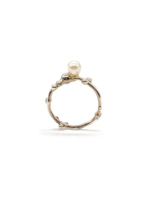 Rosebuds Midi Ring in Silver
