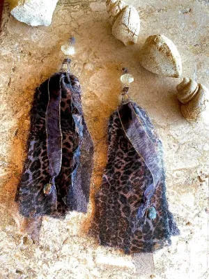 Roshena Fabric Statement Earrings