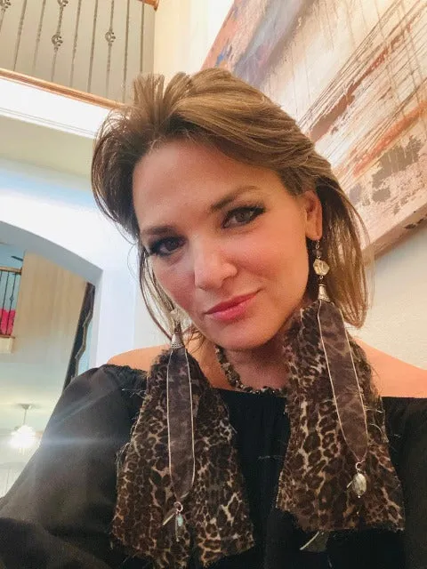 Roshena Fabric Statement Earrings