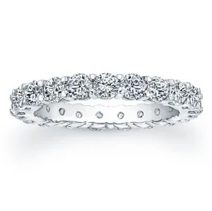 Round Brilliant Cut Diamond Eternity Ring - 2.70CTW G/SI1