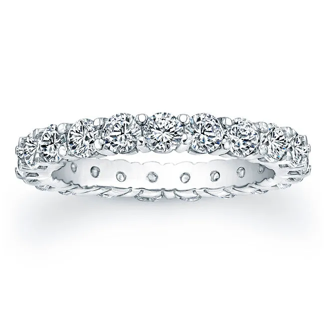 Round Brilliant Cut Diamond Eternity Ring - 2.70CTW G/SI1
