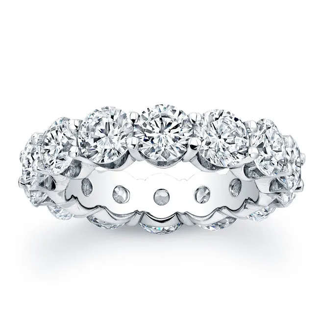 Round Brilliant Cut Diamond Eternity Ring - 6.50CTW G/SI1