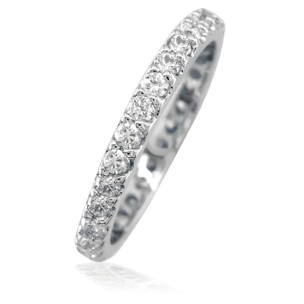 Round Diamonds Eternity Band in 14K, 0.85CT