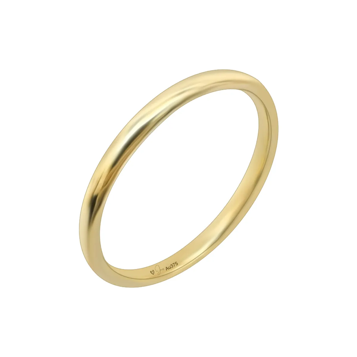 ROUND STACKER RING | 9K