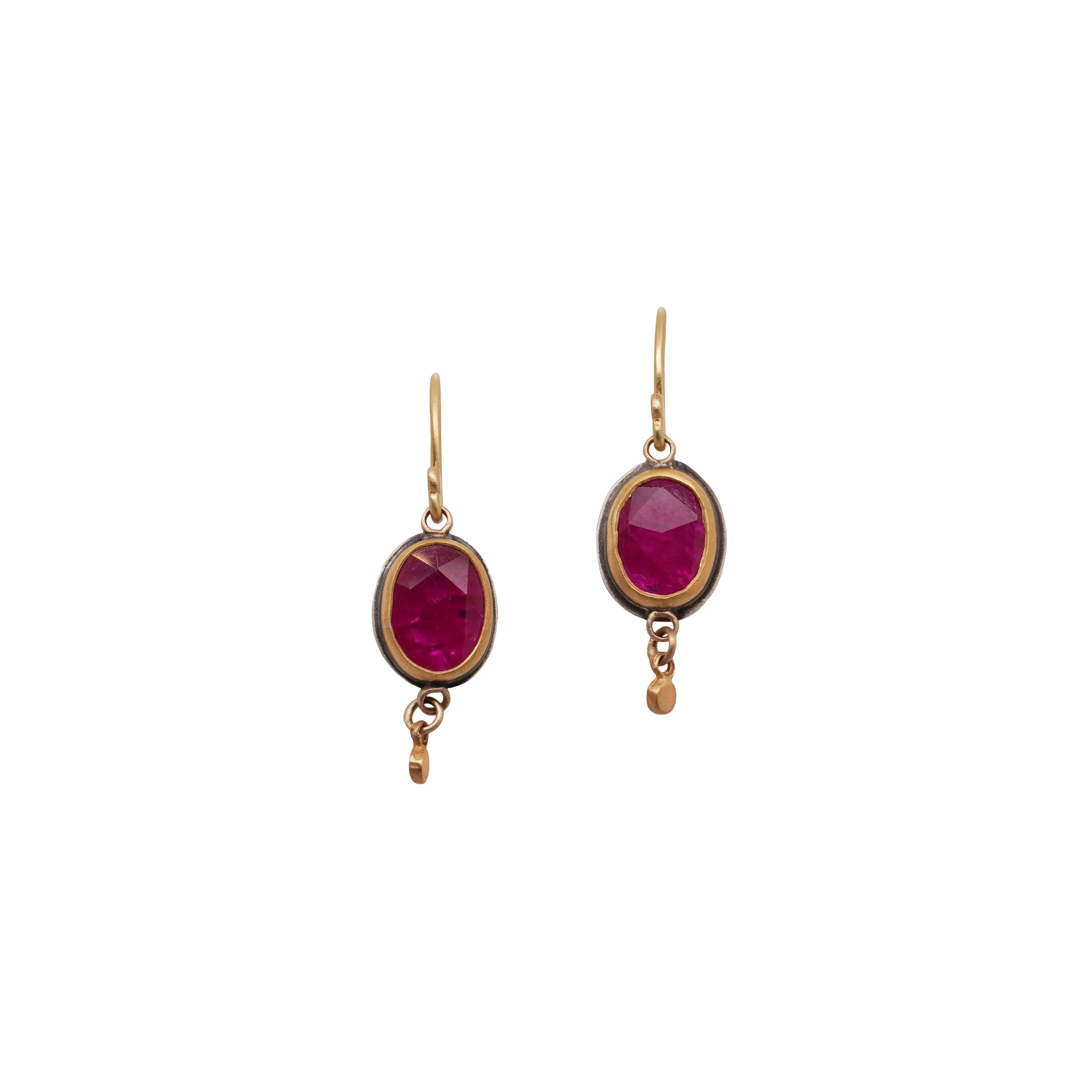 Ruby Drop Earrings