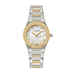 Saint Honore Haussman Women's Champagne MOP Dial Silver Gold Watch