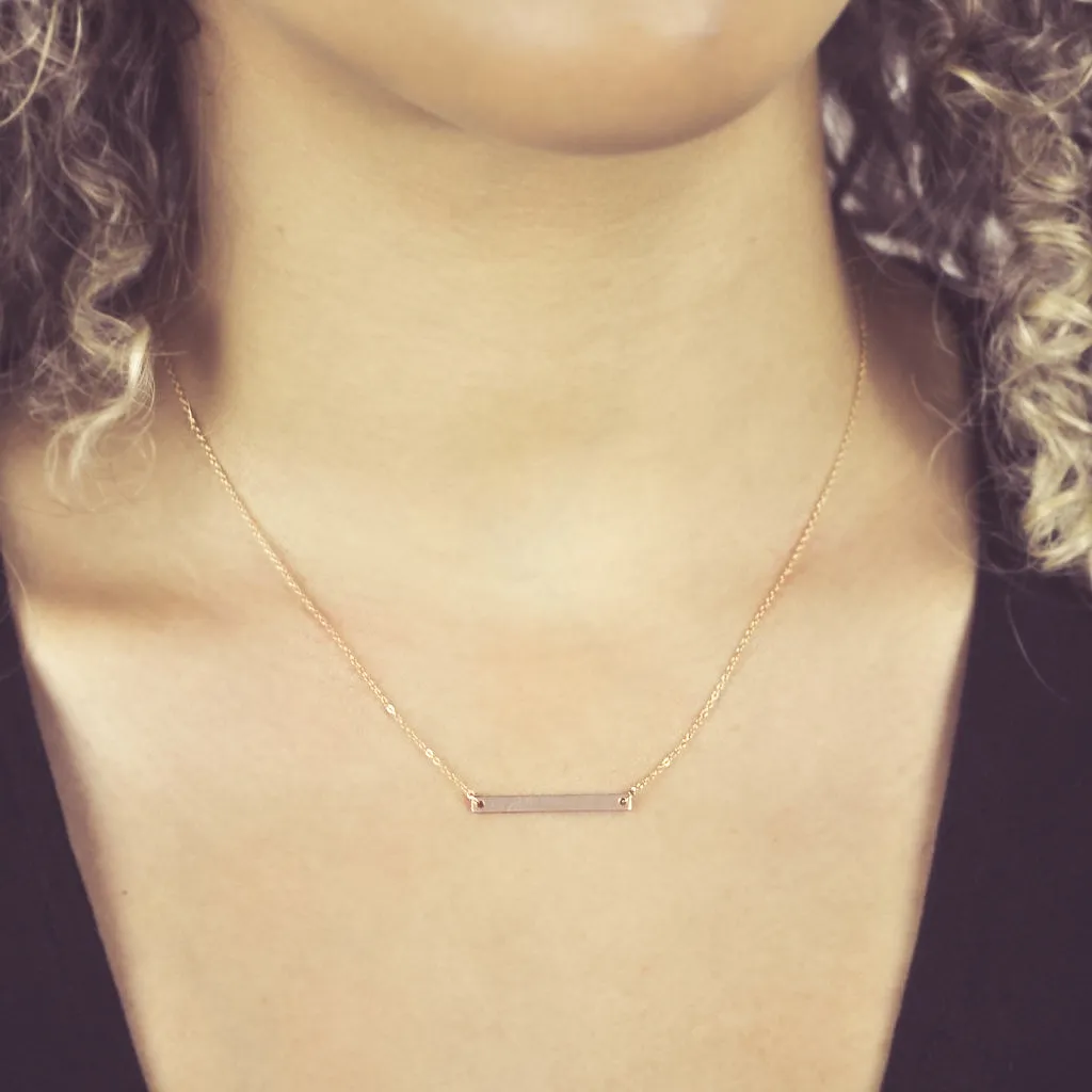 SALE - Thin Bar Necklace