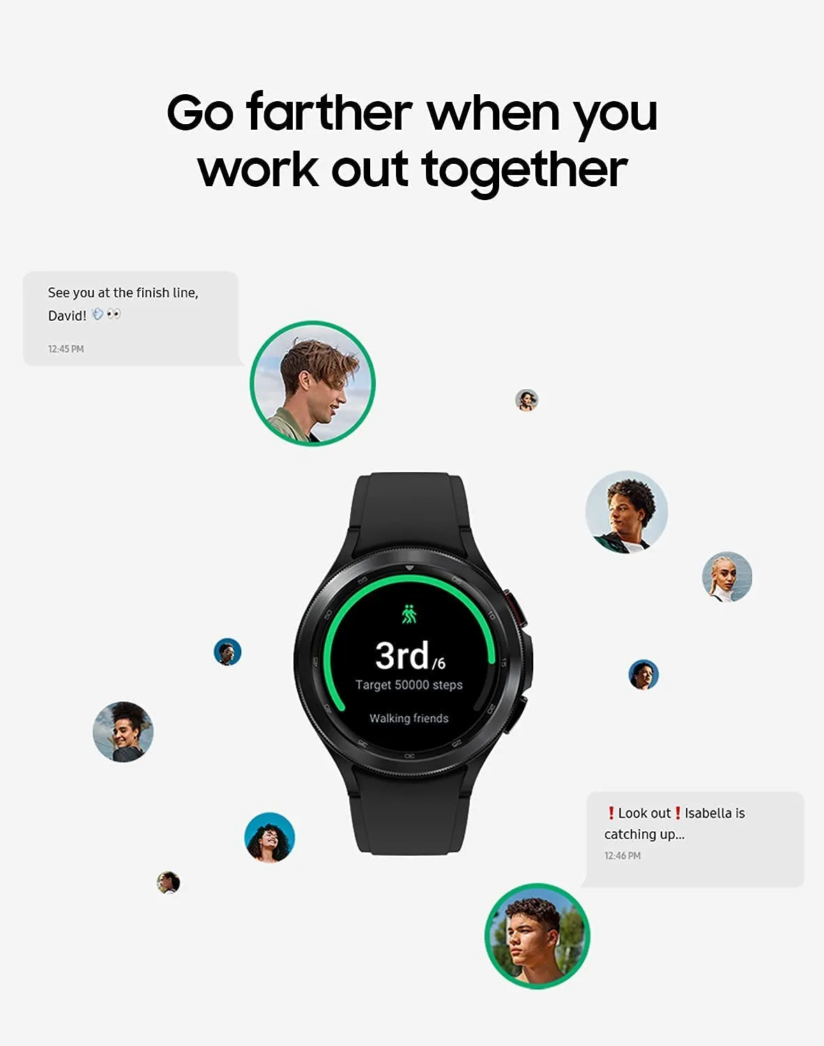 Samsung Electronics Galaxy Watch 4 Classic 46mm Smartwatch with ECG Monitor Tracker for Health Fitness Running Sleep Cycles GPS Fall Detection Bluetooth