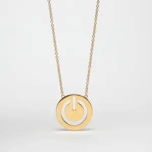 SARAH JANE WILDE | GOLD RESET SYMBOL NECKLACE