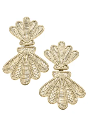 Sculpted Wicker Earrings