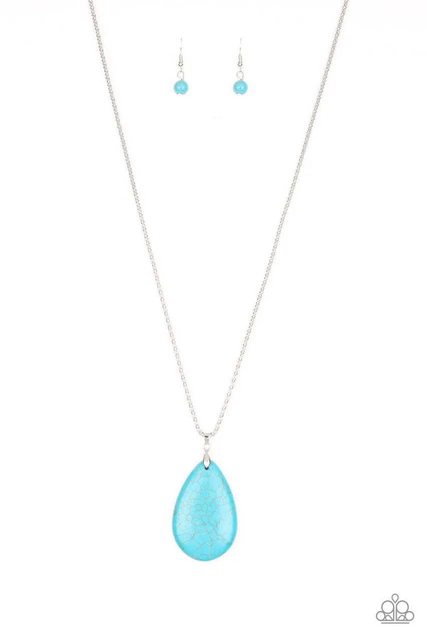 Sedona Sandstone Blue Paparazzi Necklace