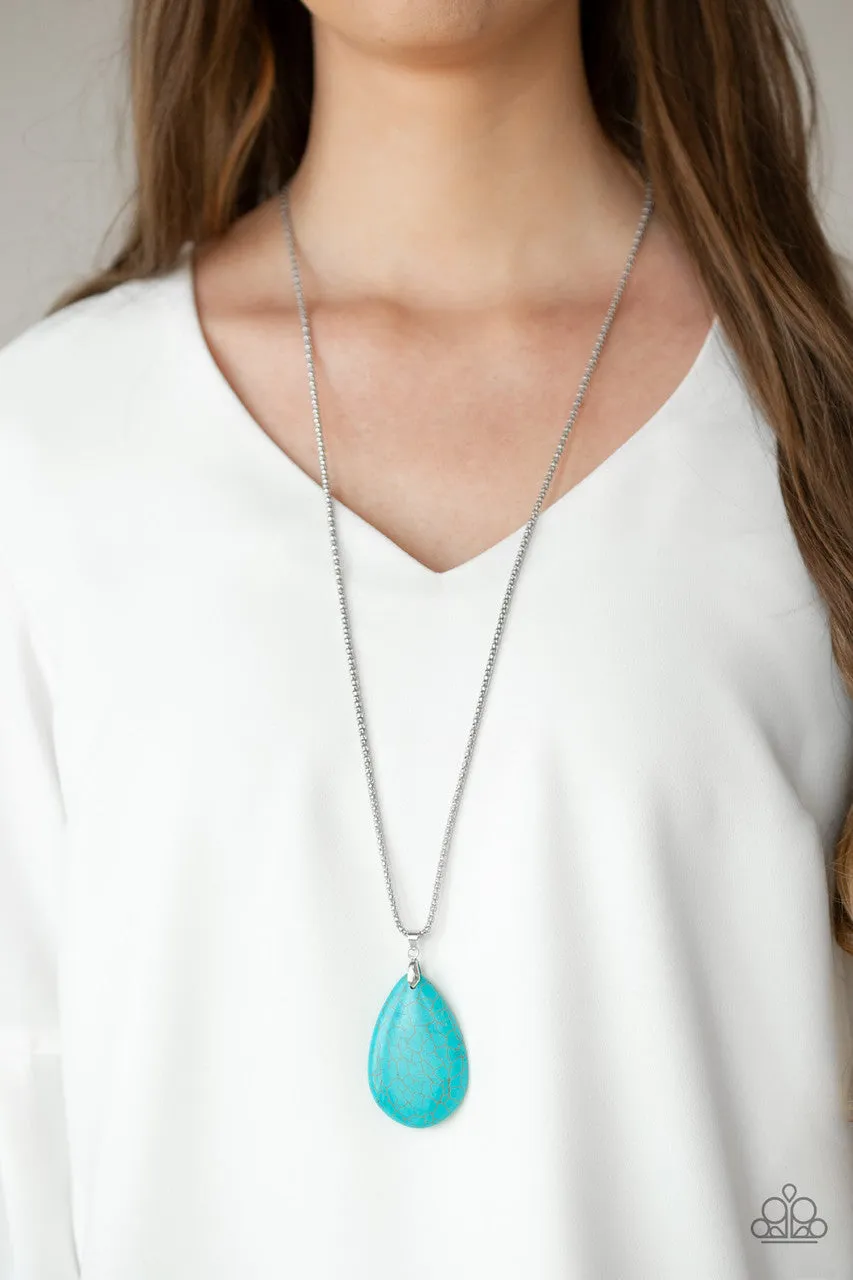 Sedona Sandstone Blue Paparazzi Necklace