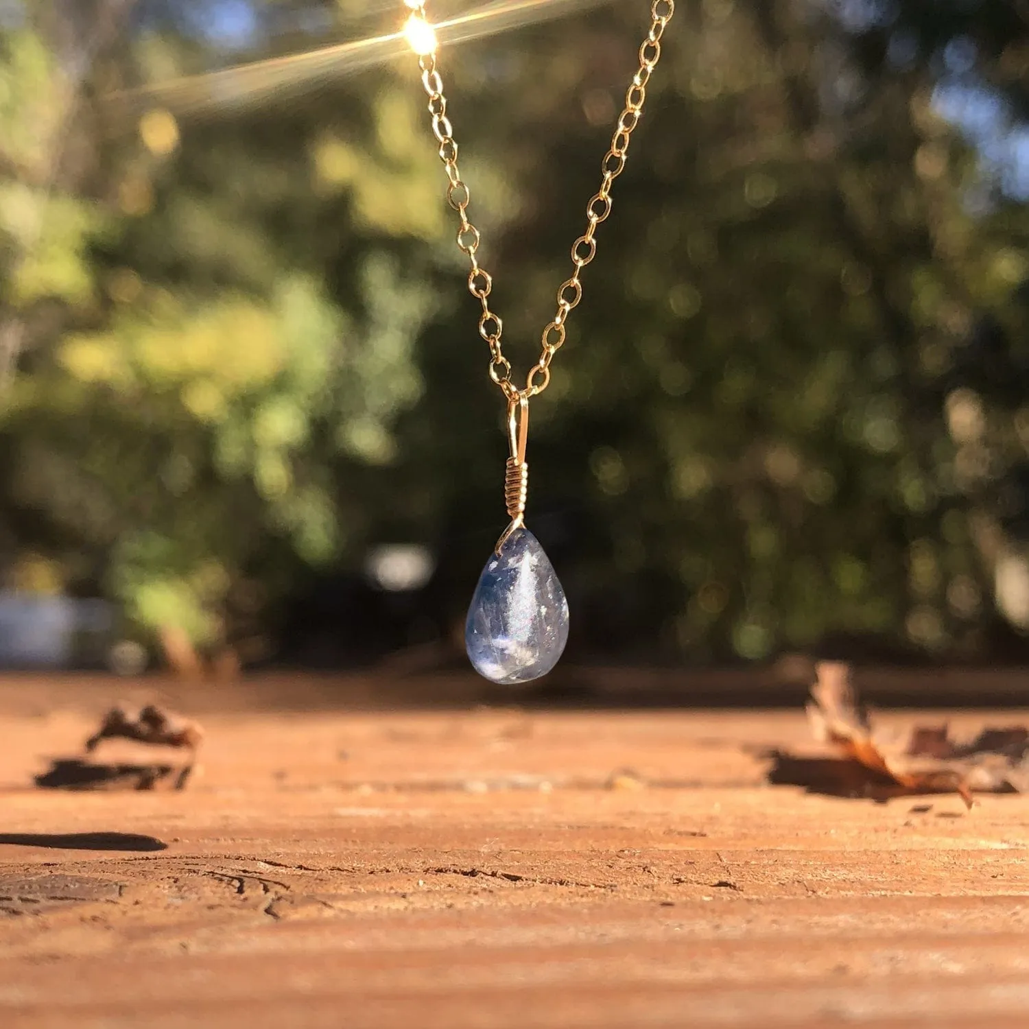 September Birthstone Necklace Bottle