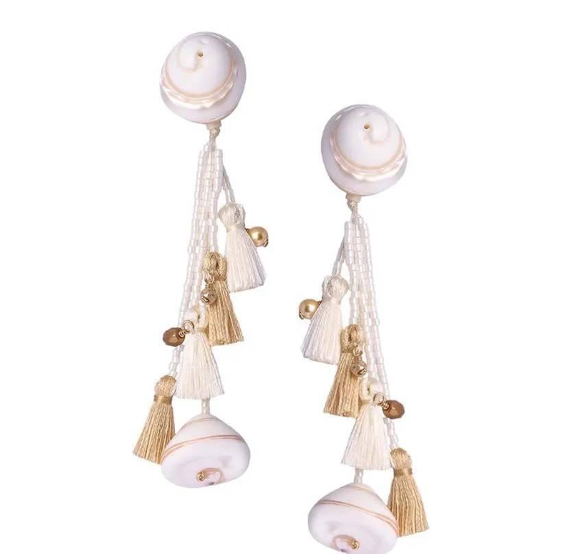 Shell Statement Earrings