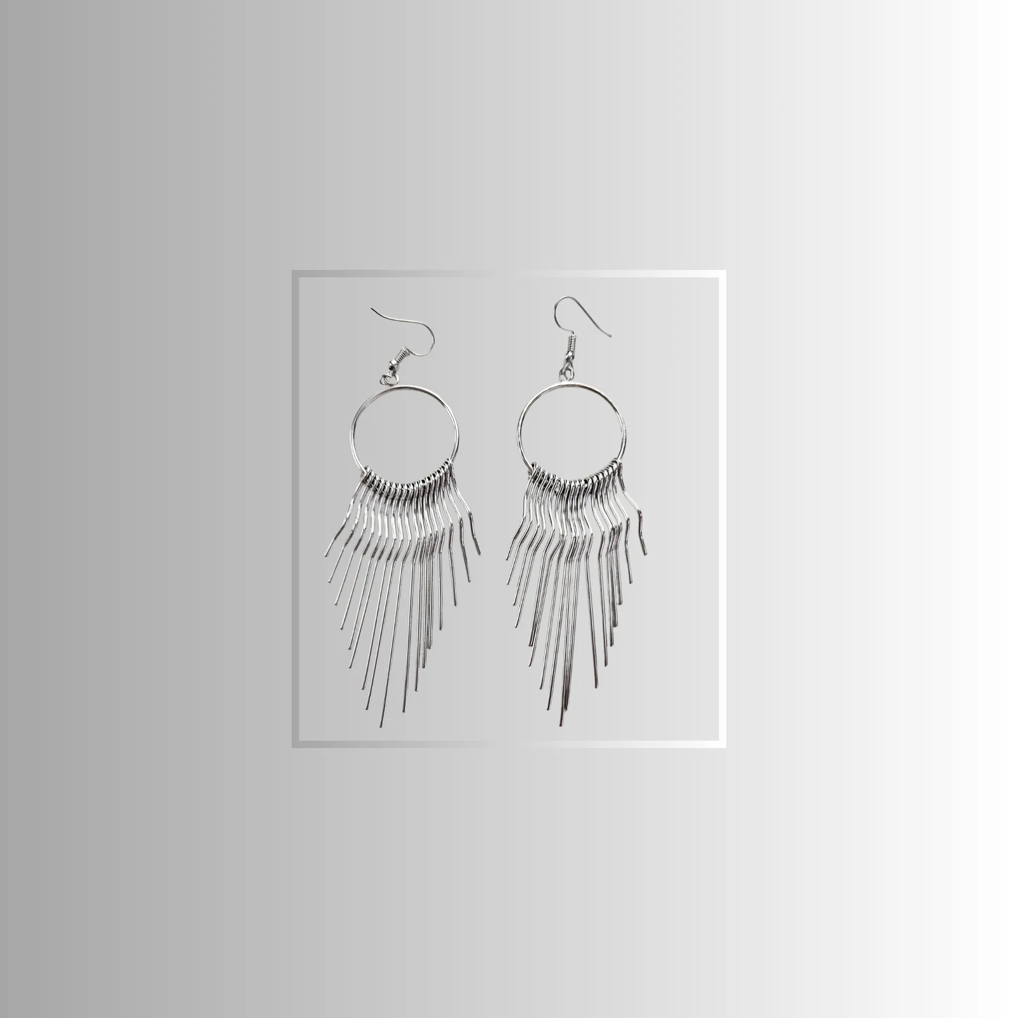 Shrine Long Drop Statement Earrings