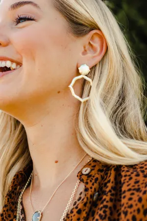Signature Hammered Earrings in Gold