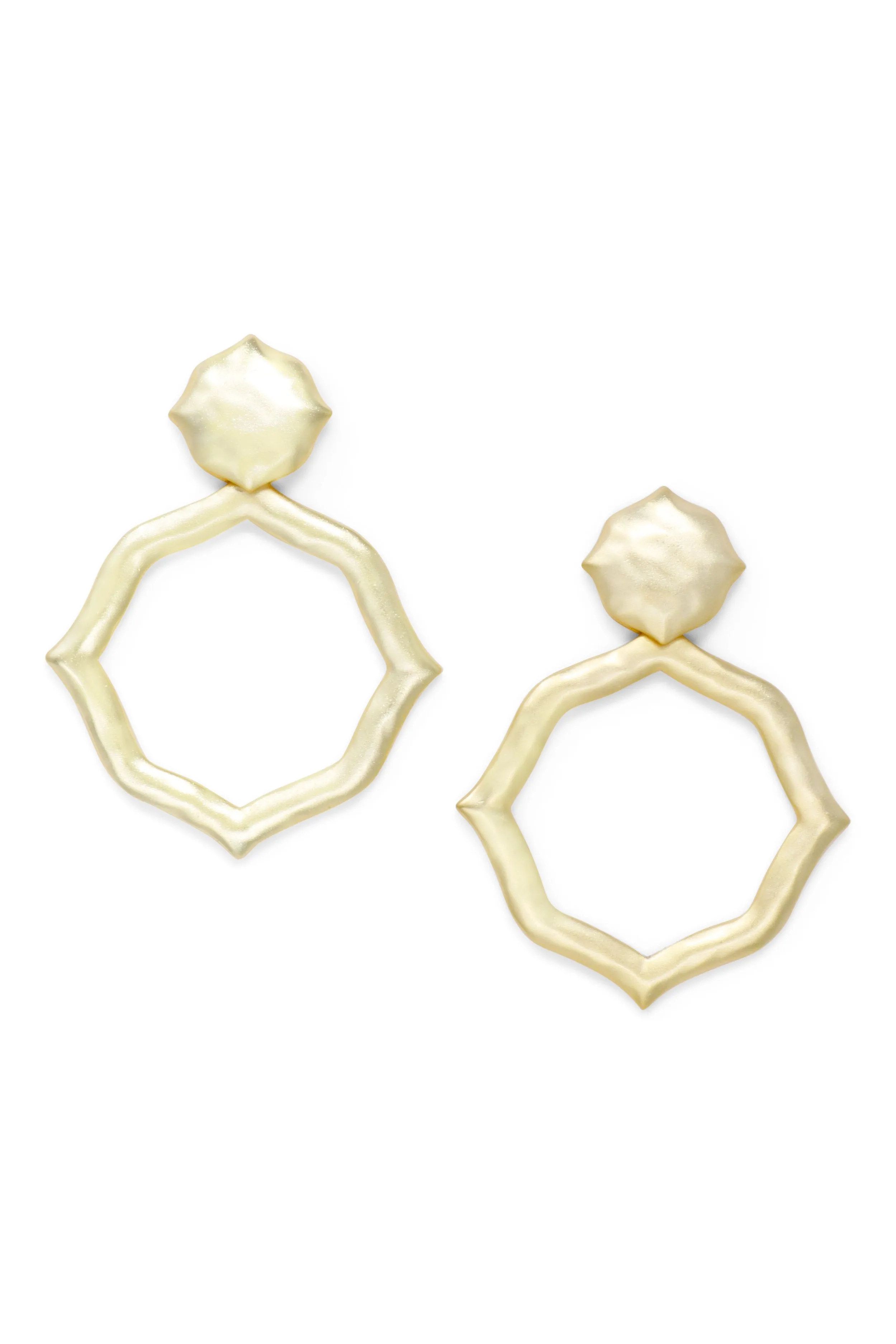 Signature Hammered Earrings in Gold