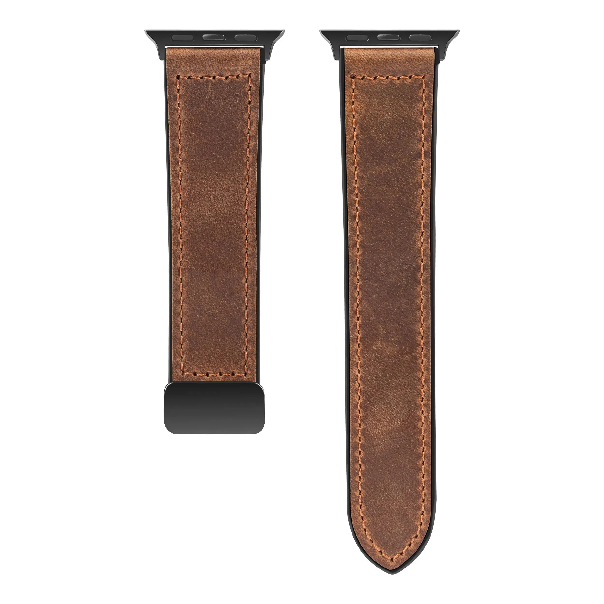 Silicone Leather Band with Magnetic Clasp for Apple Watch