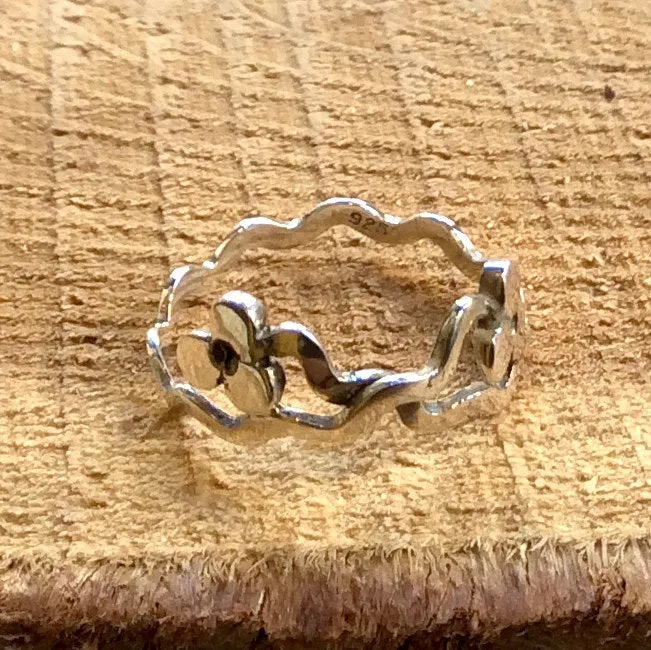 Silver Knuckle Midi Dainty Ring - Lucky Twins R2296