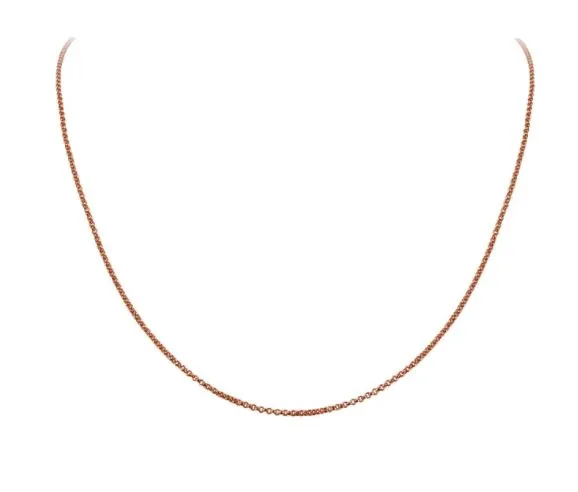 Silver Plated in Rose Gold 20 inch