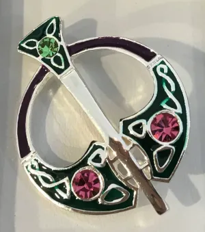 Silver Plated Tara Celtic Brooch