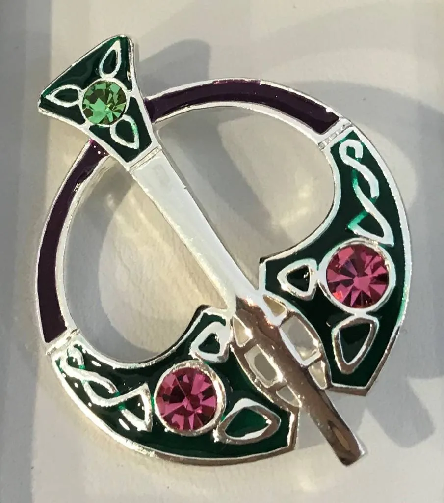 Silver Plated Tara Celtic Brooch