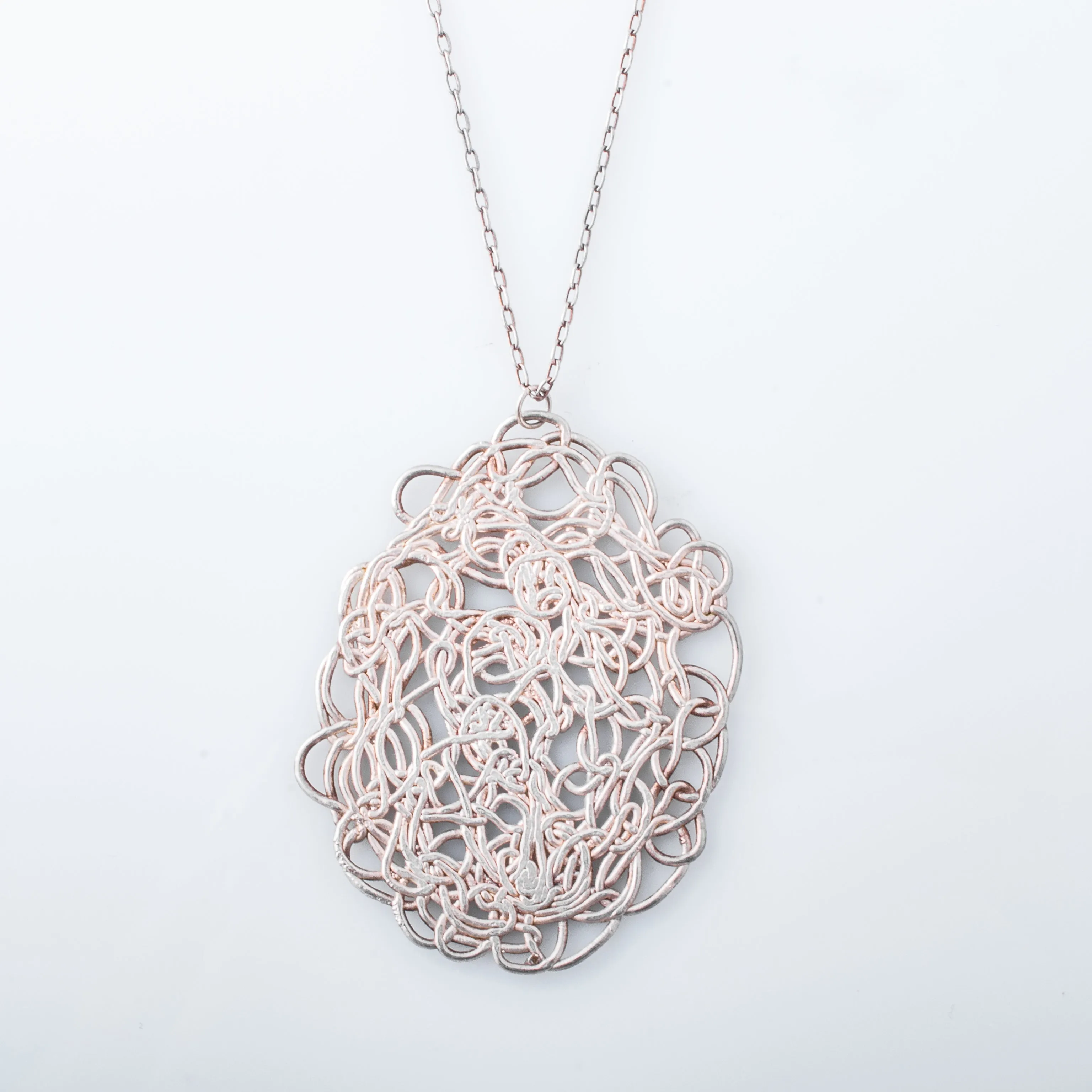 Silver Pressed Spun Pendant